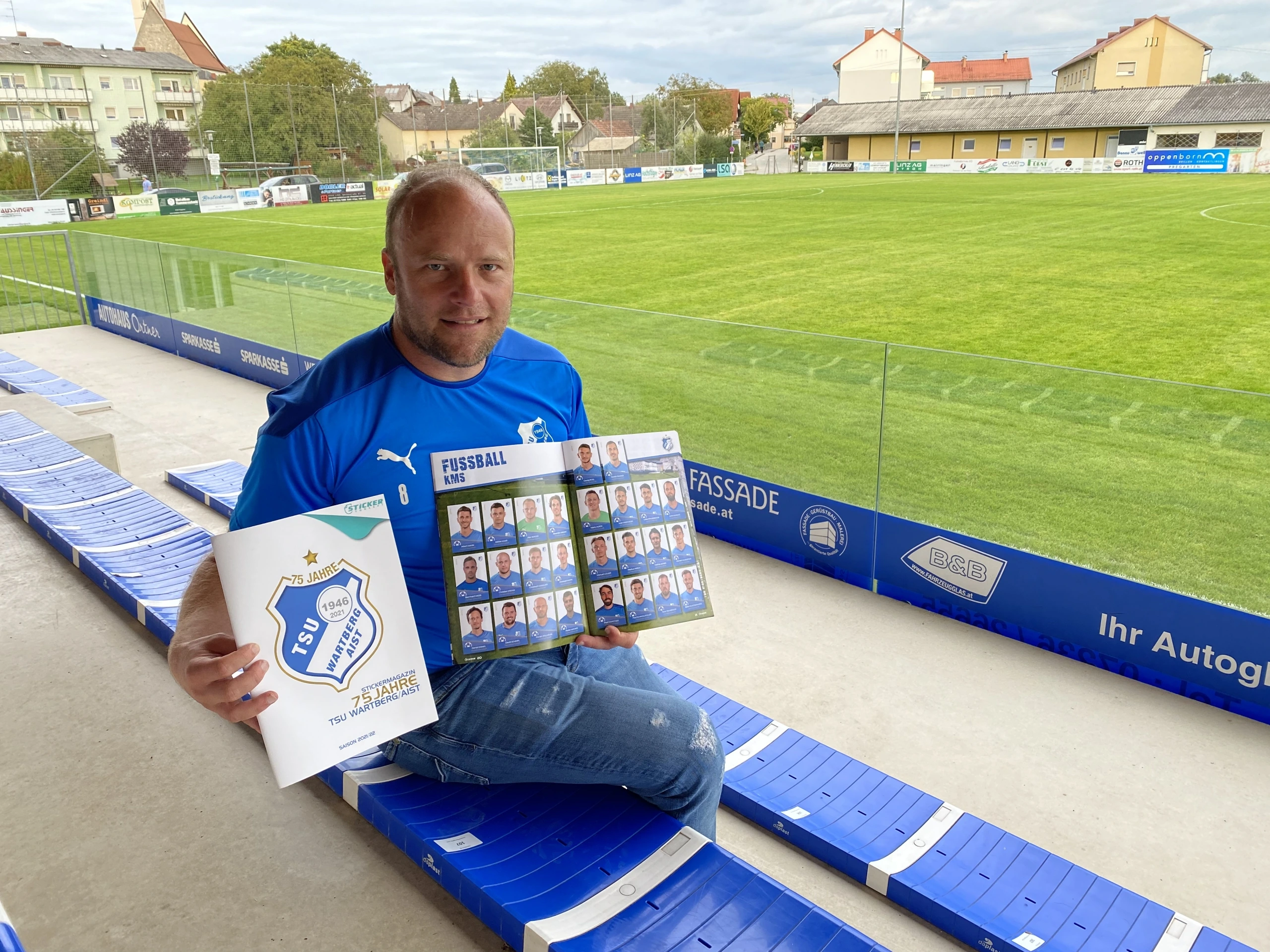 Voller Erfolg beim TSU Wartberg-Aist mit dem Vereins Stickeralbum von Sticker-Concept.