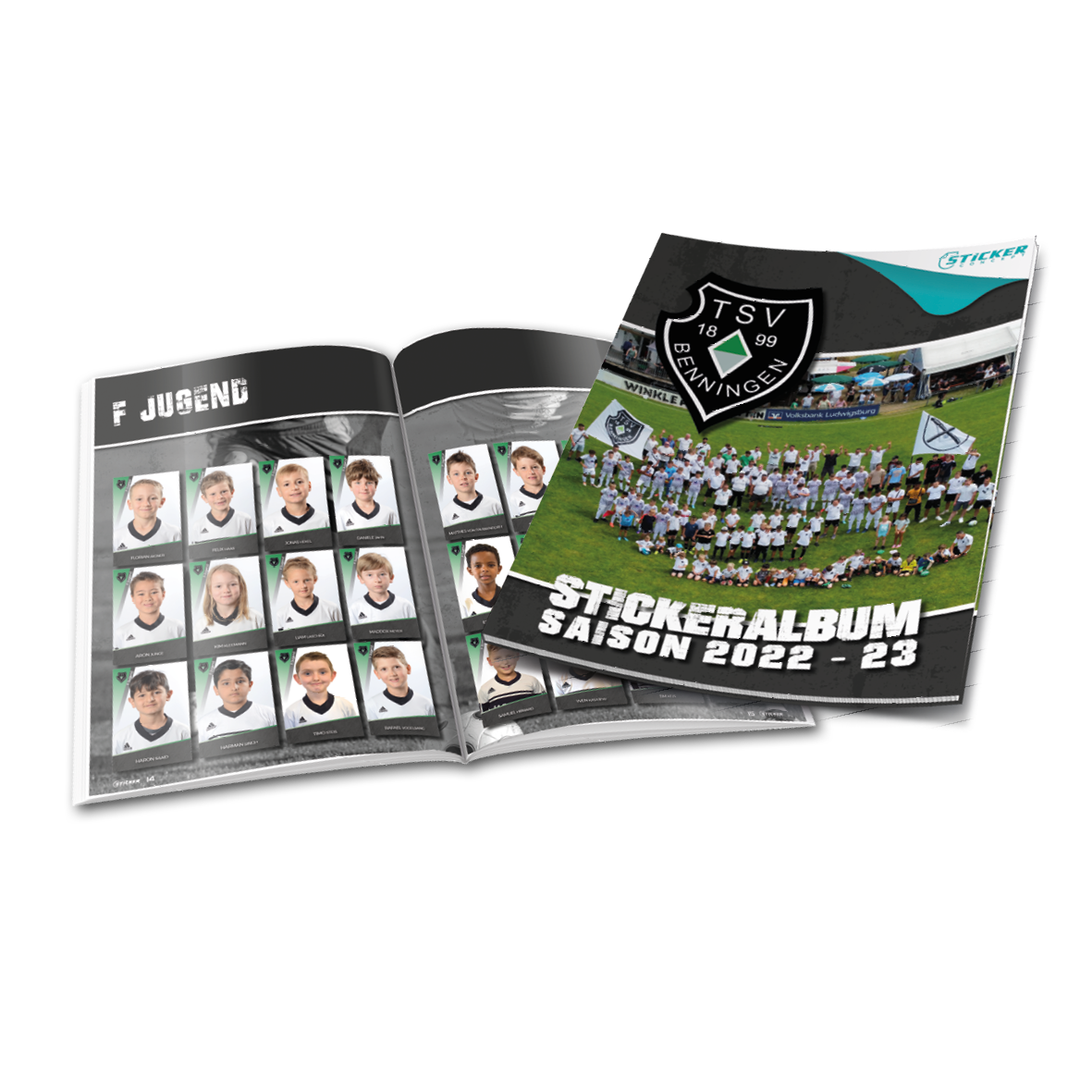 Stickeralben für Fußball Verein TSV Benningen von Sticker-Concept.