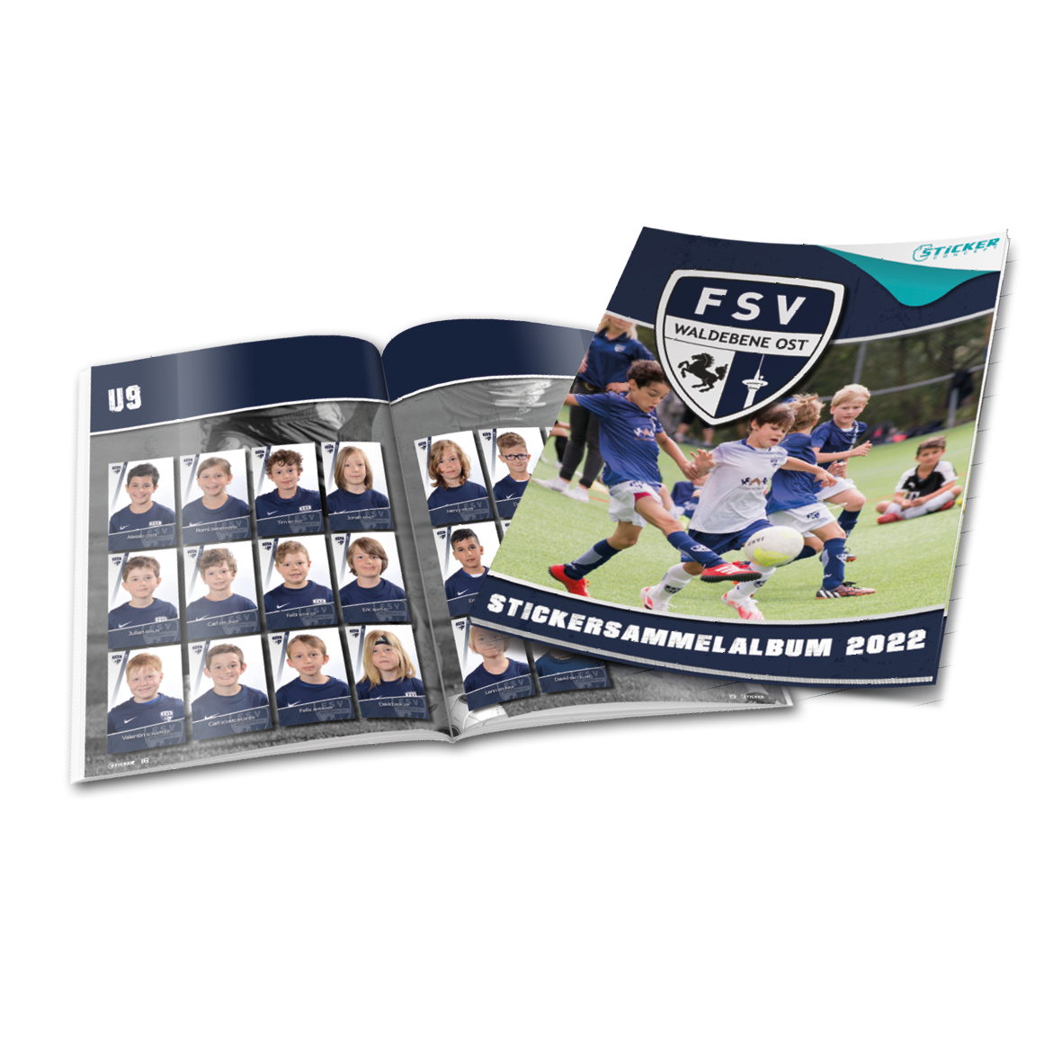 Stickeralben für Fußball Verein FSV Waldebene Ost von Sticker-Concept.