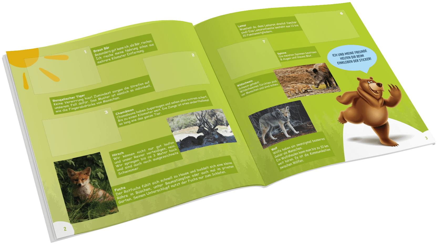 Zoo_Magazine Mockup_schräg_ Stickerbuch Muster